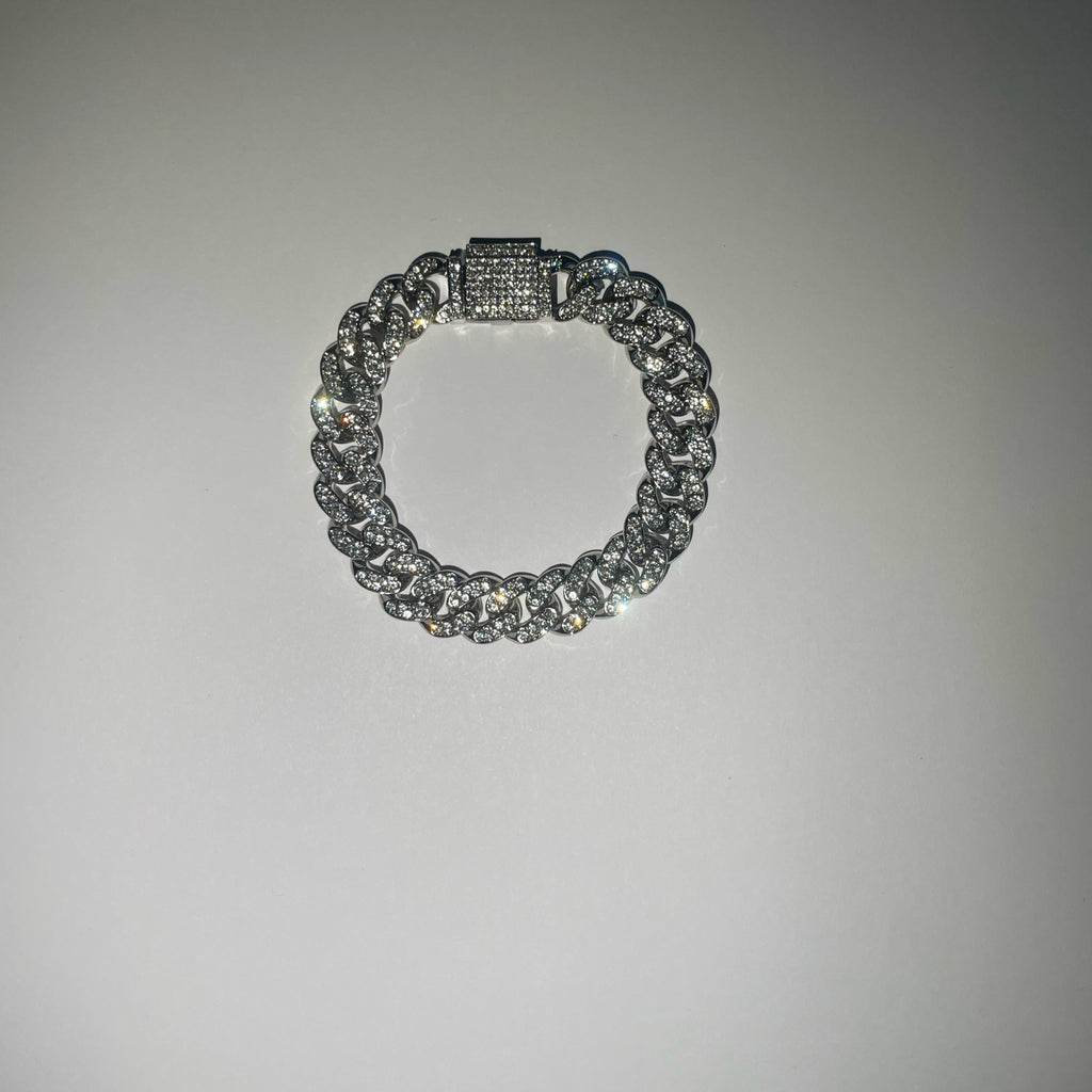 Iced Royale Bracelet – Silver Edition⛓️