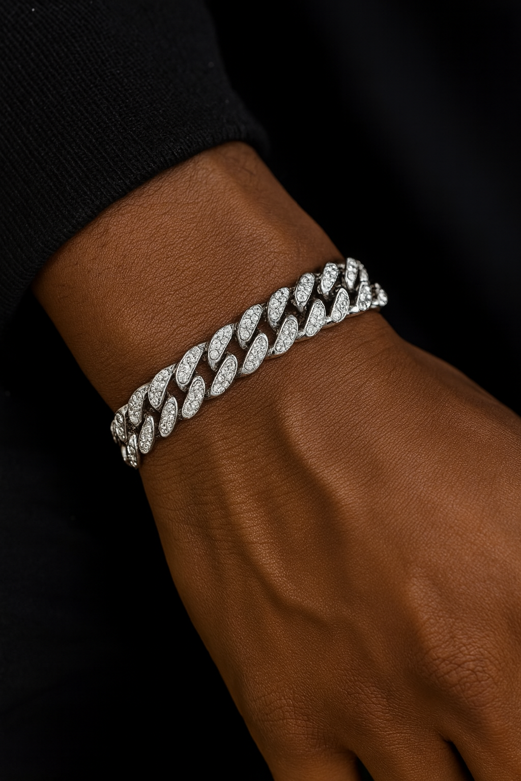 Iced Royale Bracelet – Silver Edition⛓️