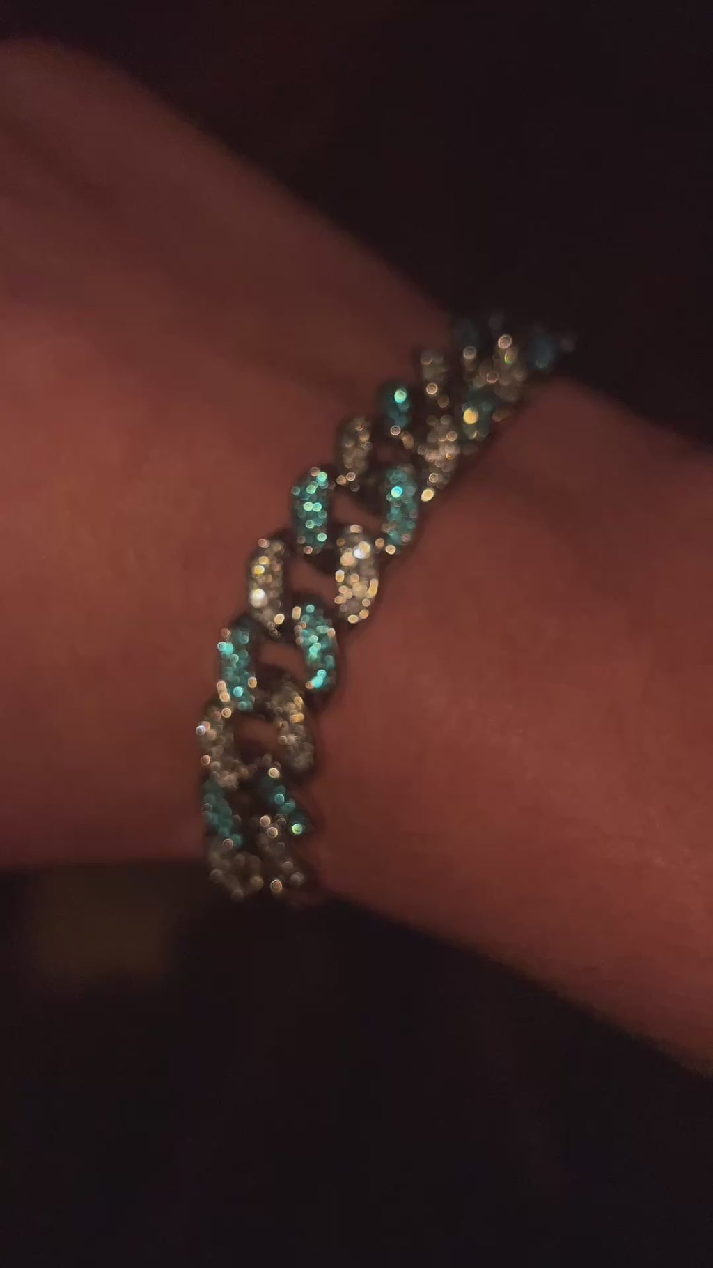 Blue Iced out Bracelet💦🥶